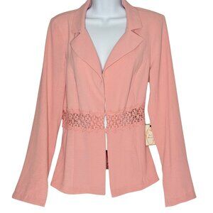 NWT Fair Haven Pink "Peek-A-Boo" Blazer Size L